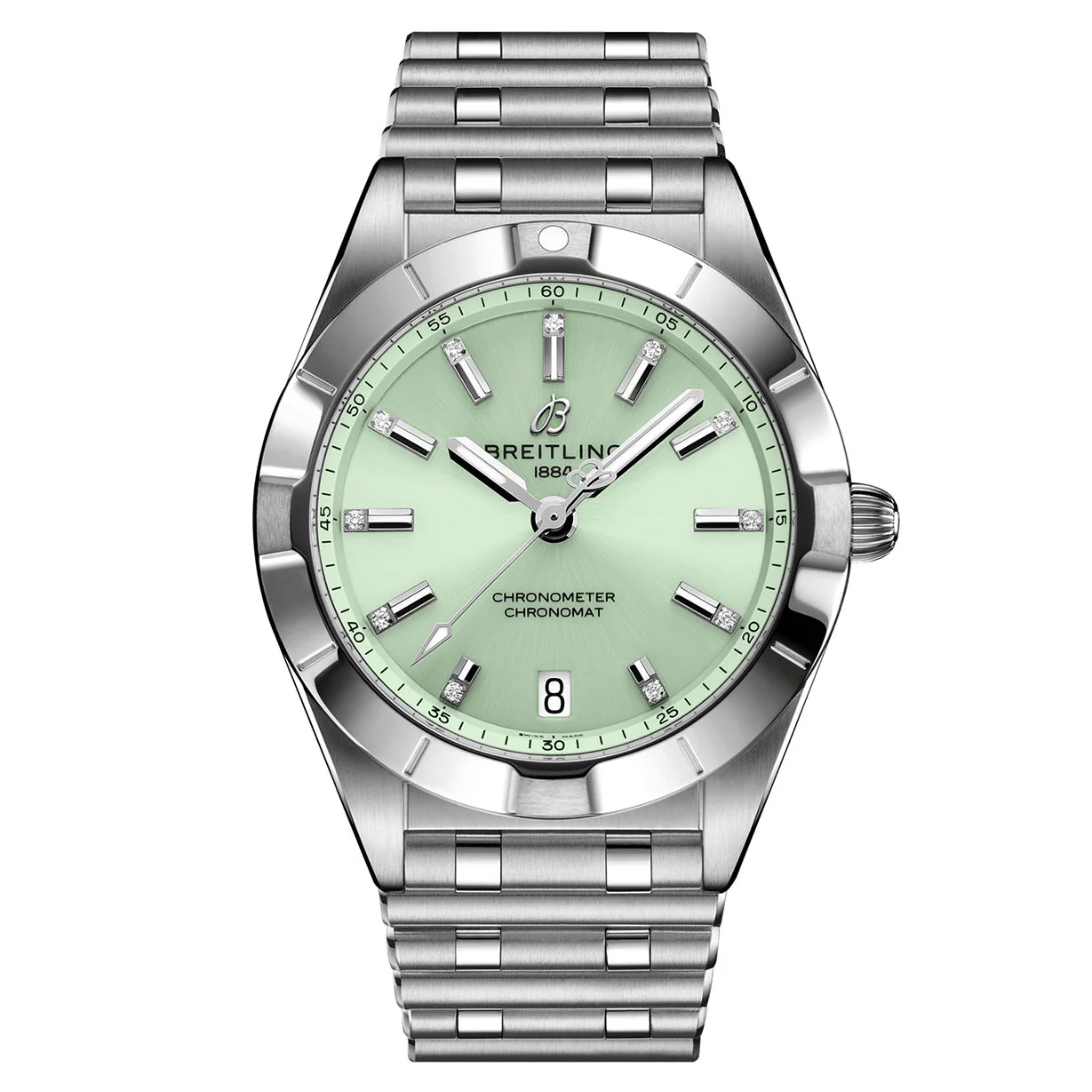 Breitling Chronomat Green Dial Women 32mm - Image 4