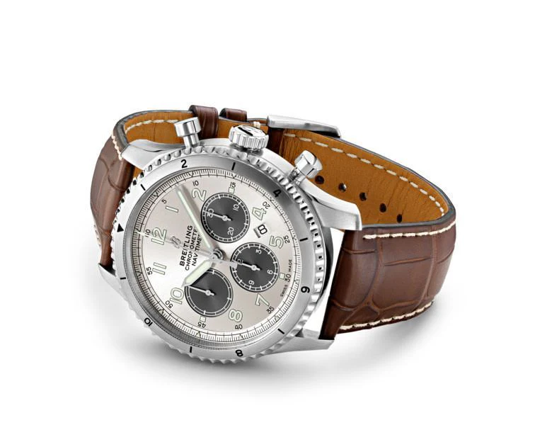 Breitling Navitimer B01 Chronograph Silver Dial Men 43mm