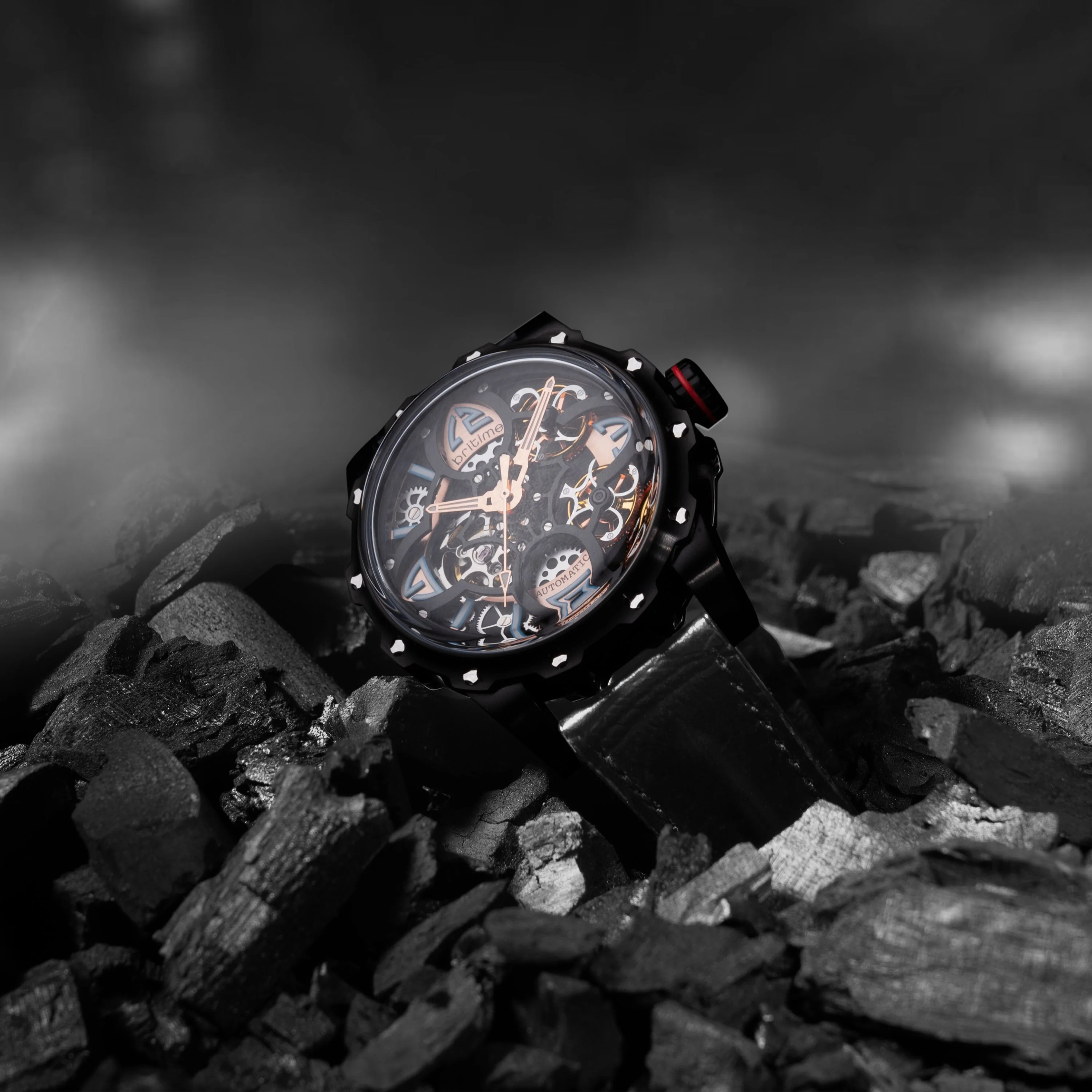 Era Men Automatic Black Dial Analog Leather Watch 147-L40406 - Image 7
