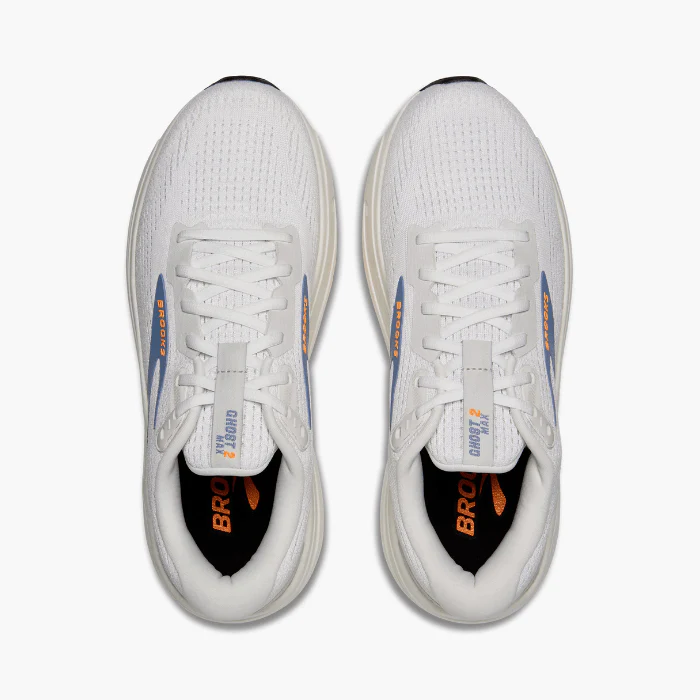 Brooks Running Ghost Max 2 White/WinterSky/Orange - Image 3