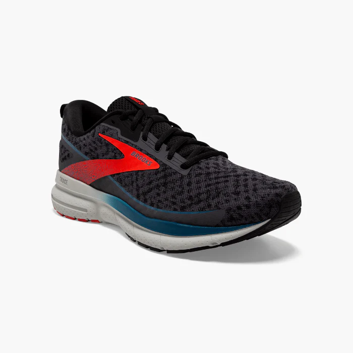 Brooks Running Trace 3 Blackened Pearl/Red/Blue - Image 2