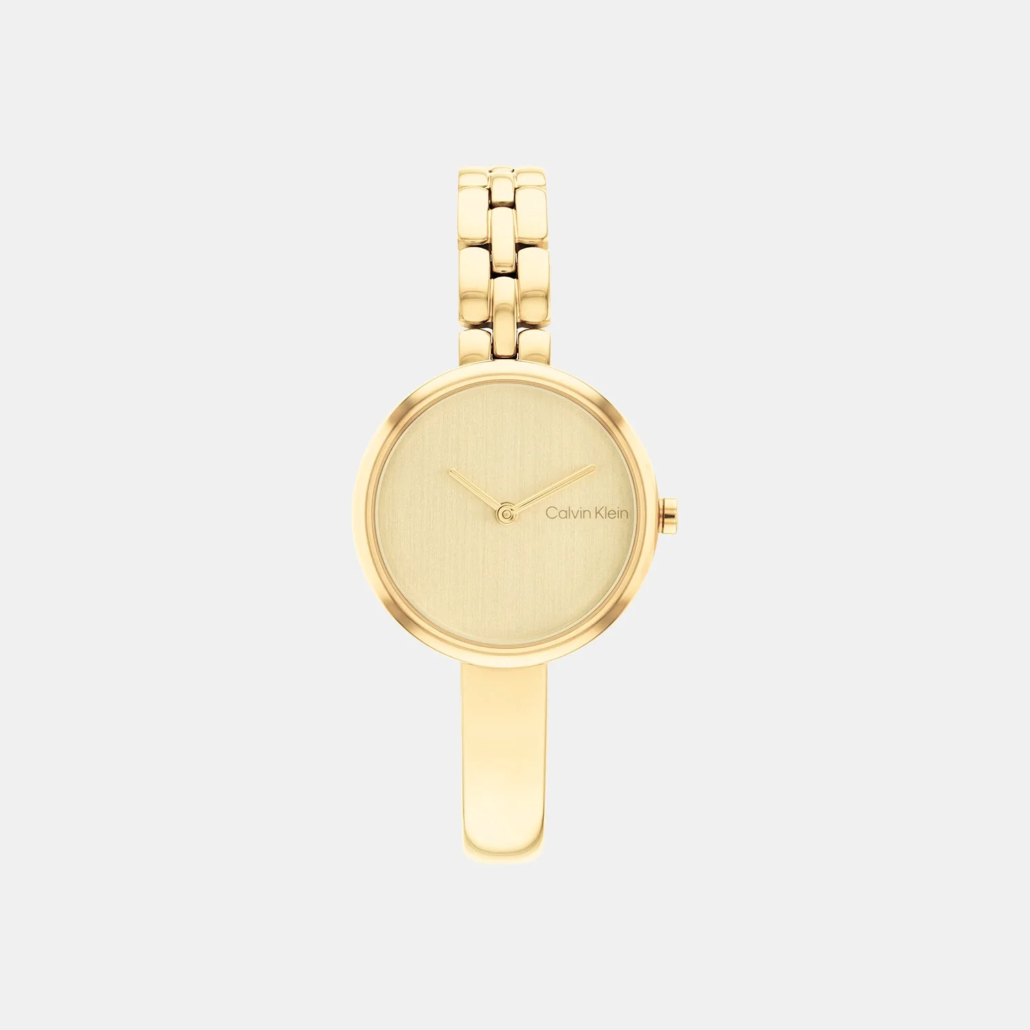 Bangled Women Quartz Champagne Dial Analog Stainless Steel Watch 25200279