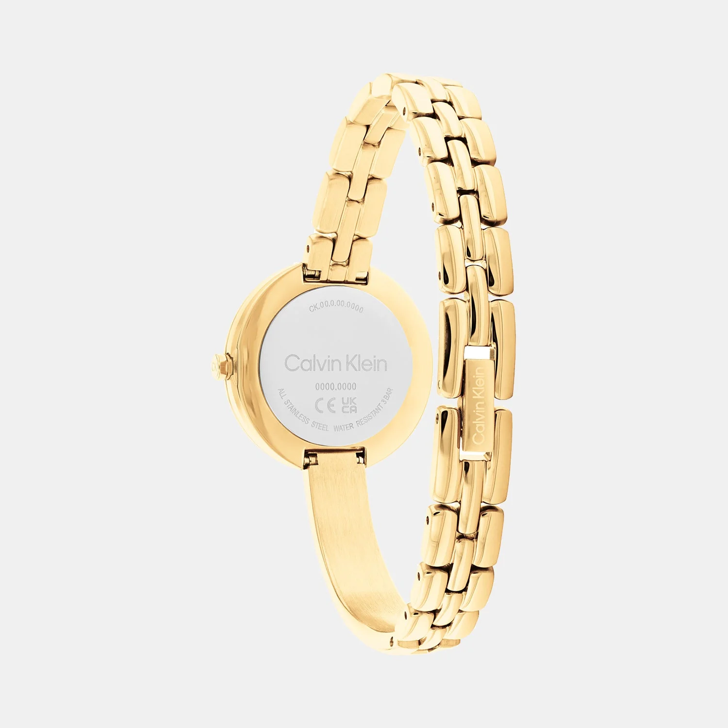 Bangled Women Quartz Champagne Dial Analog Stainless Steel Watch 25200279 - Image 3
