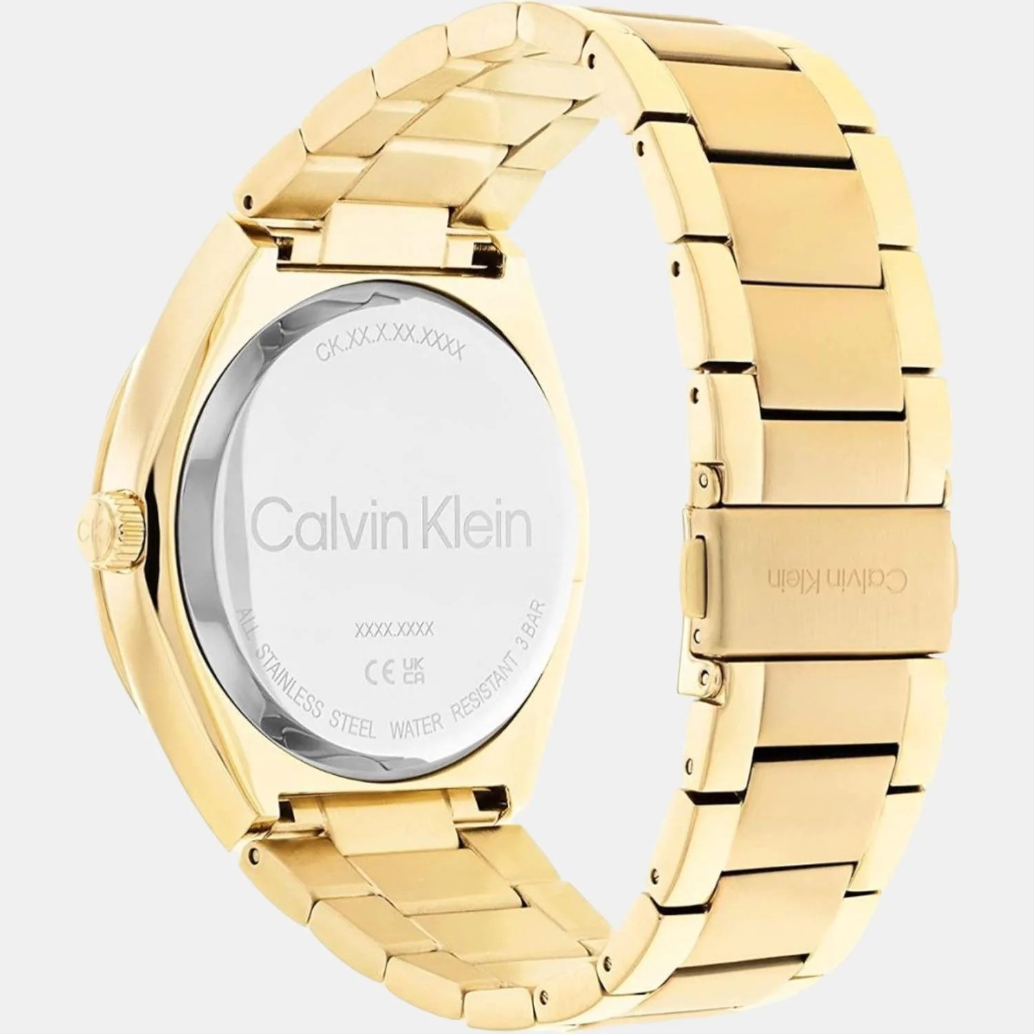 Casual Essentials Men Quartz Gold Dial Analog Stainless Steel Watch 25200199 - Image 2