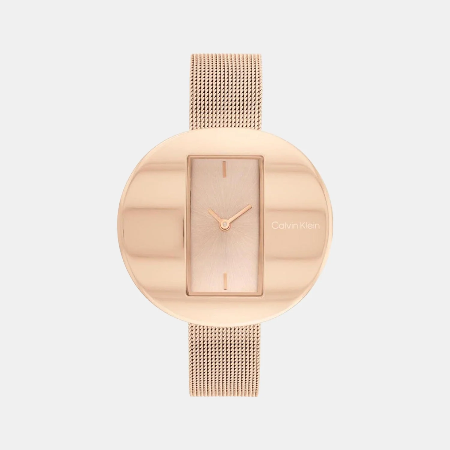 Circular Women Quartz Rose Gold Dial Analog Stainless Steel Watch 25200017