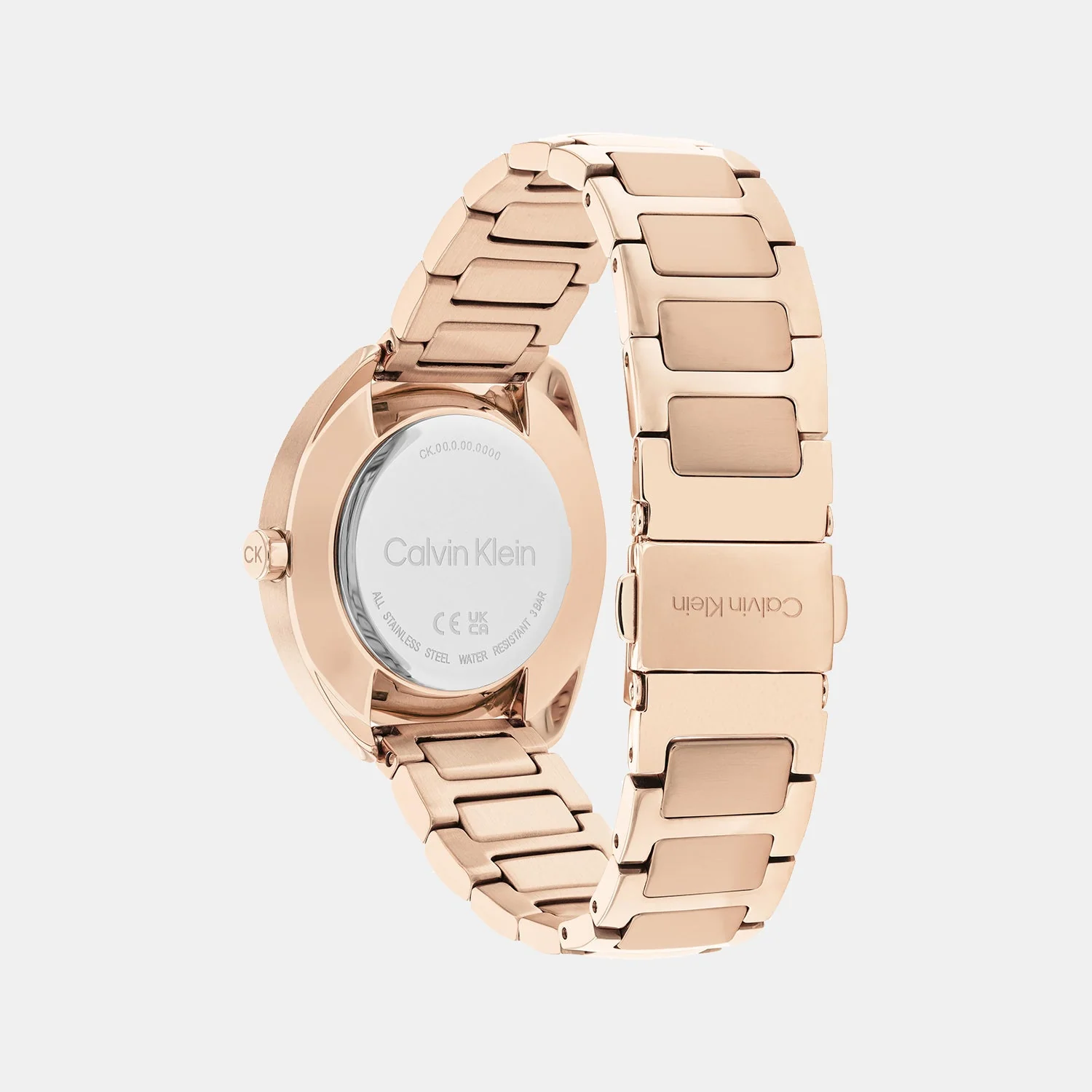 Ck Adorn Women Quartz Gold Dial Analog Stainless Steel Watch 25200277 - Image 2