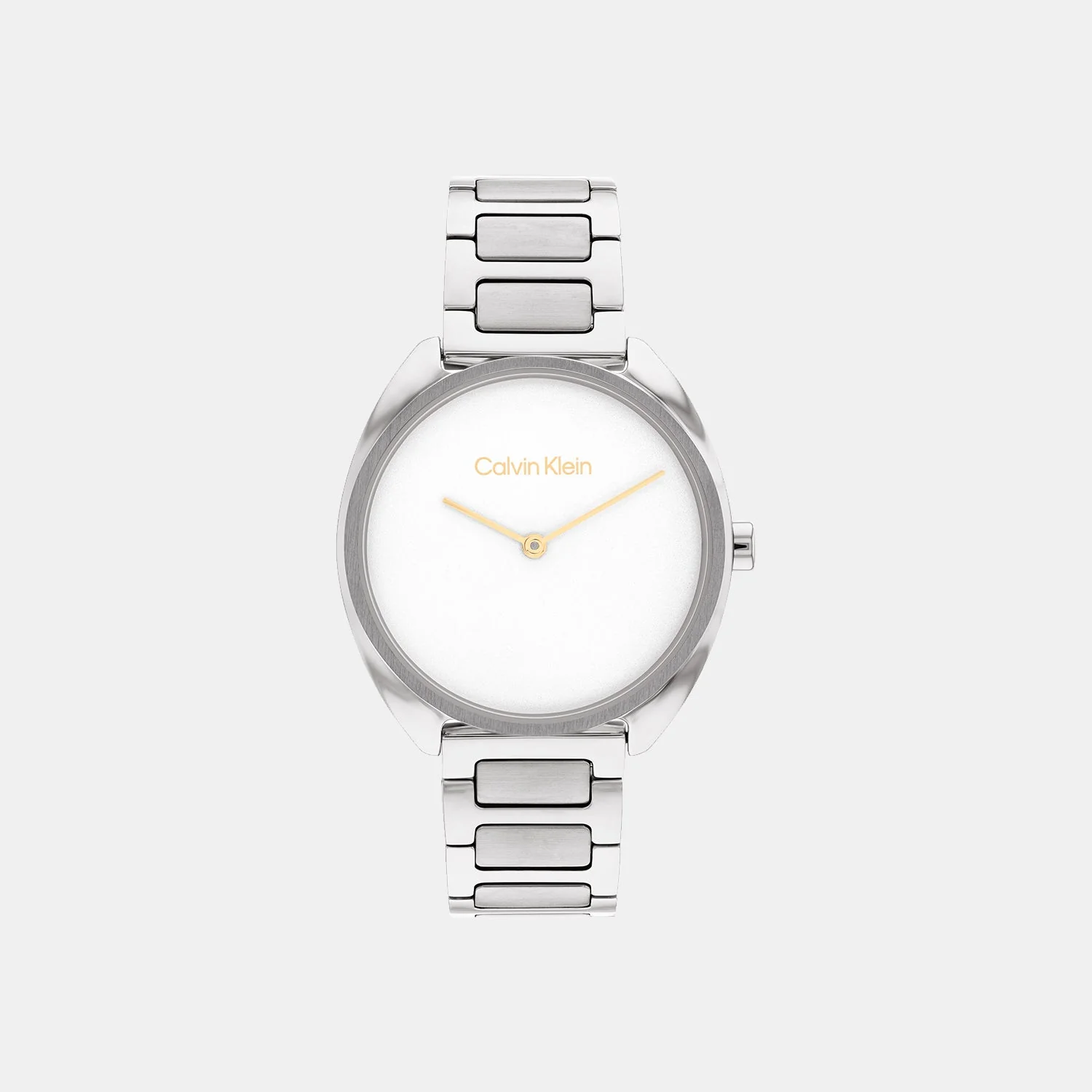 Ck Adorn Women Quartz White Dial Analog Stainless Steel Watch 25200275