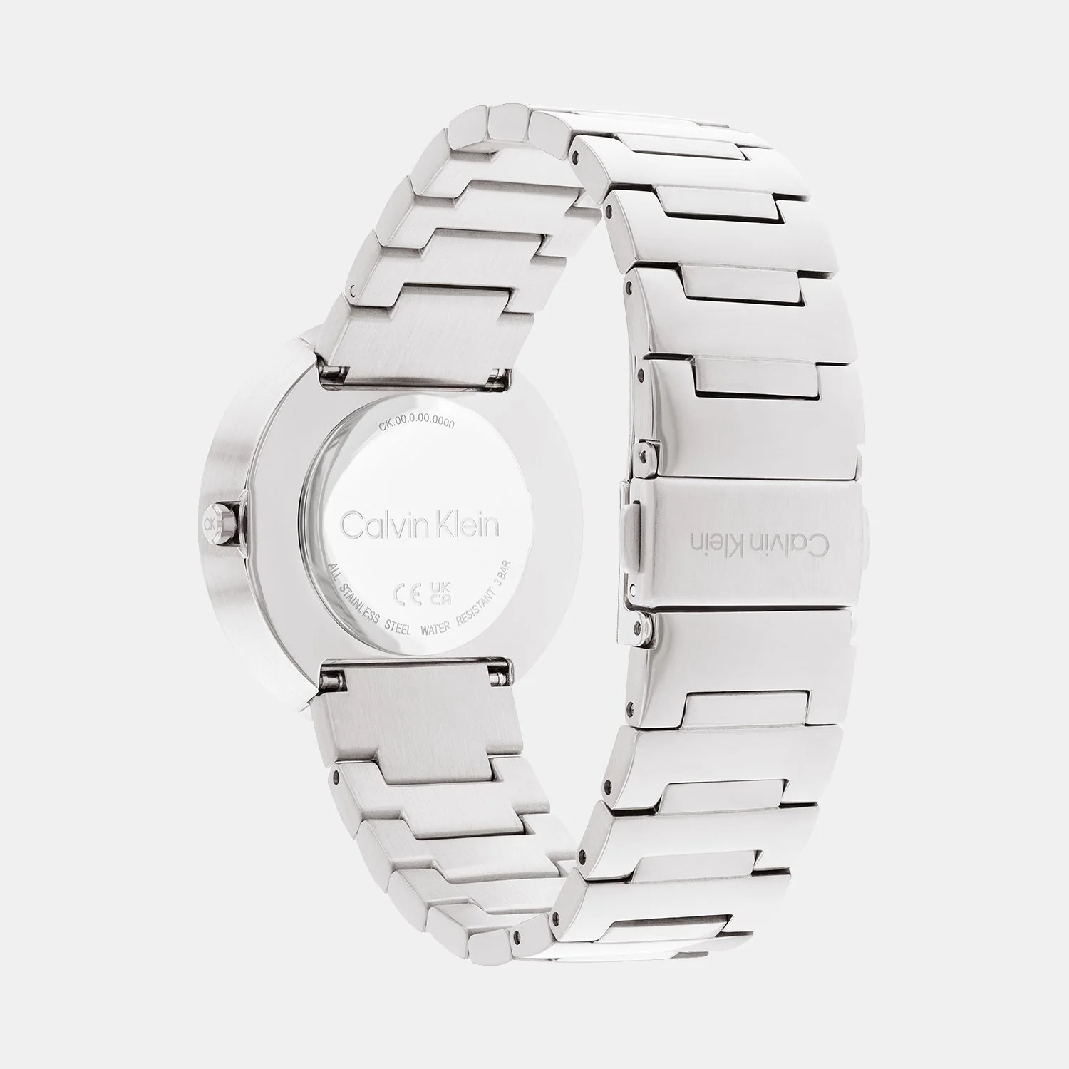 Ck Eccentric Unisex Quartz Silver Dial Analog Stainless Steel Watch 25200289 - Image 3