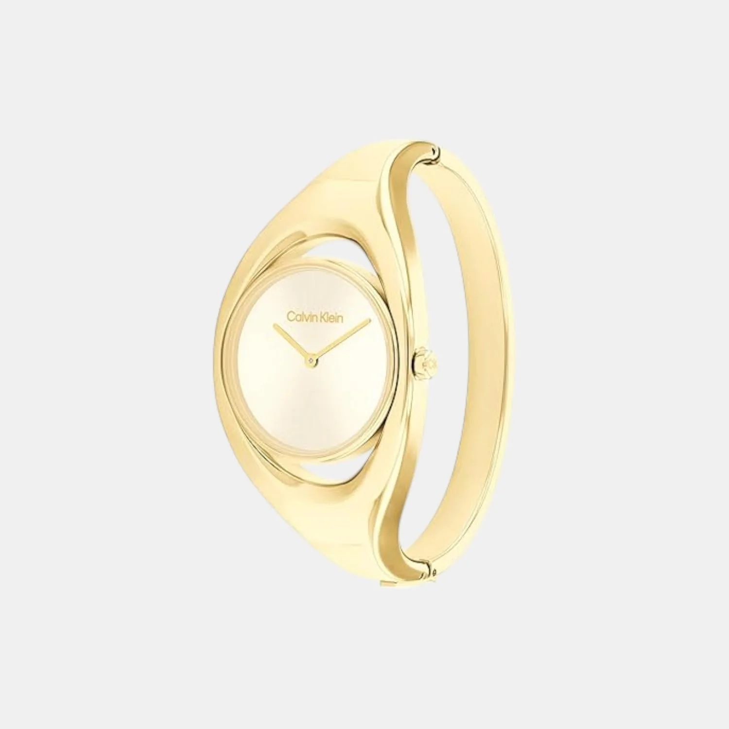 Ck Elation Women Quartz Champagne Dial Analog Stainless Steel Watch 25200422 - Image 2