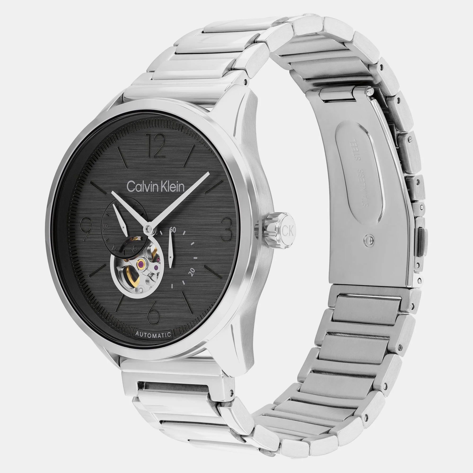 Ck Esteem Men Automatic Grey Dial Multi-Function Stainless Steel Watch 25200387 - Image 2