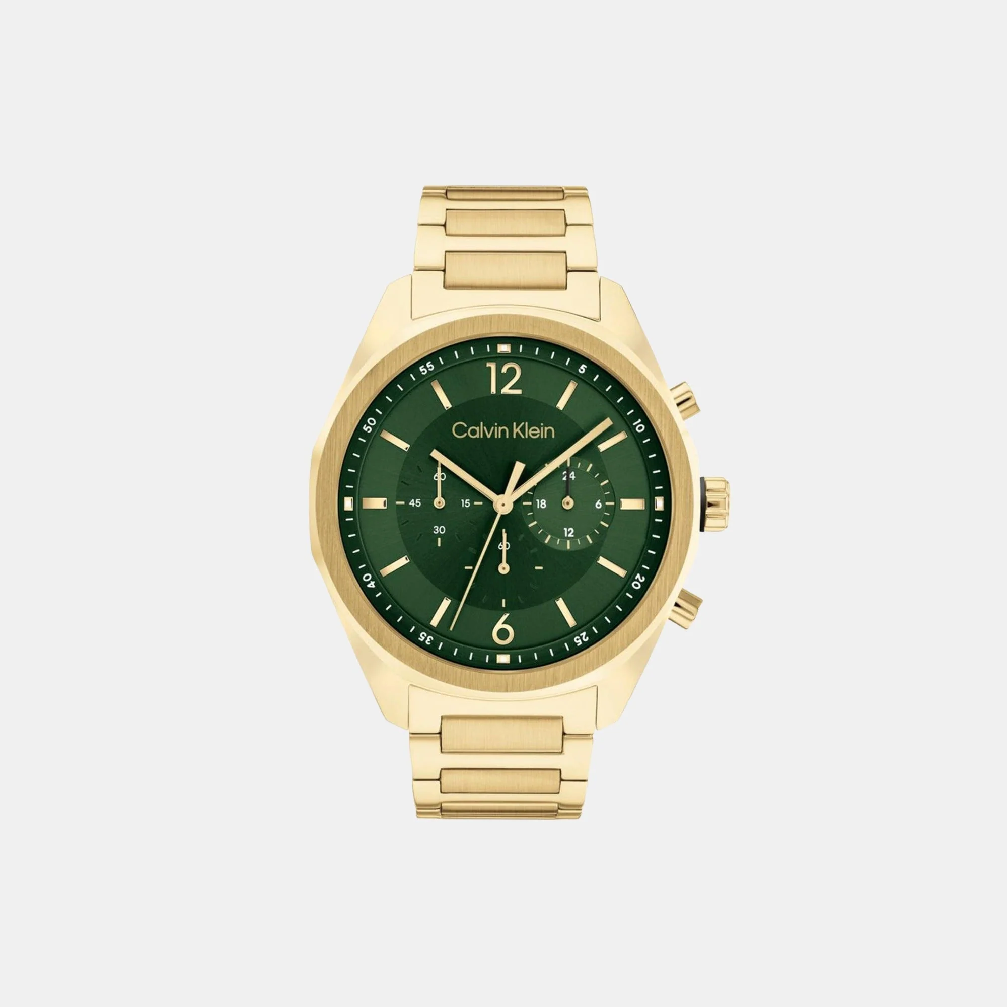 Ck Force Men Quartz Green Dial Chronograph Stainless Steel Watch 25200266