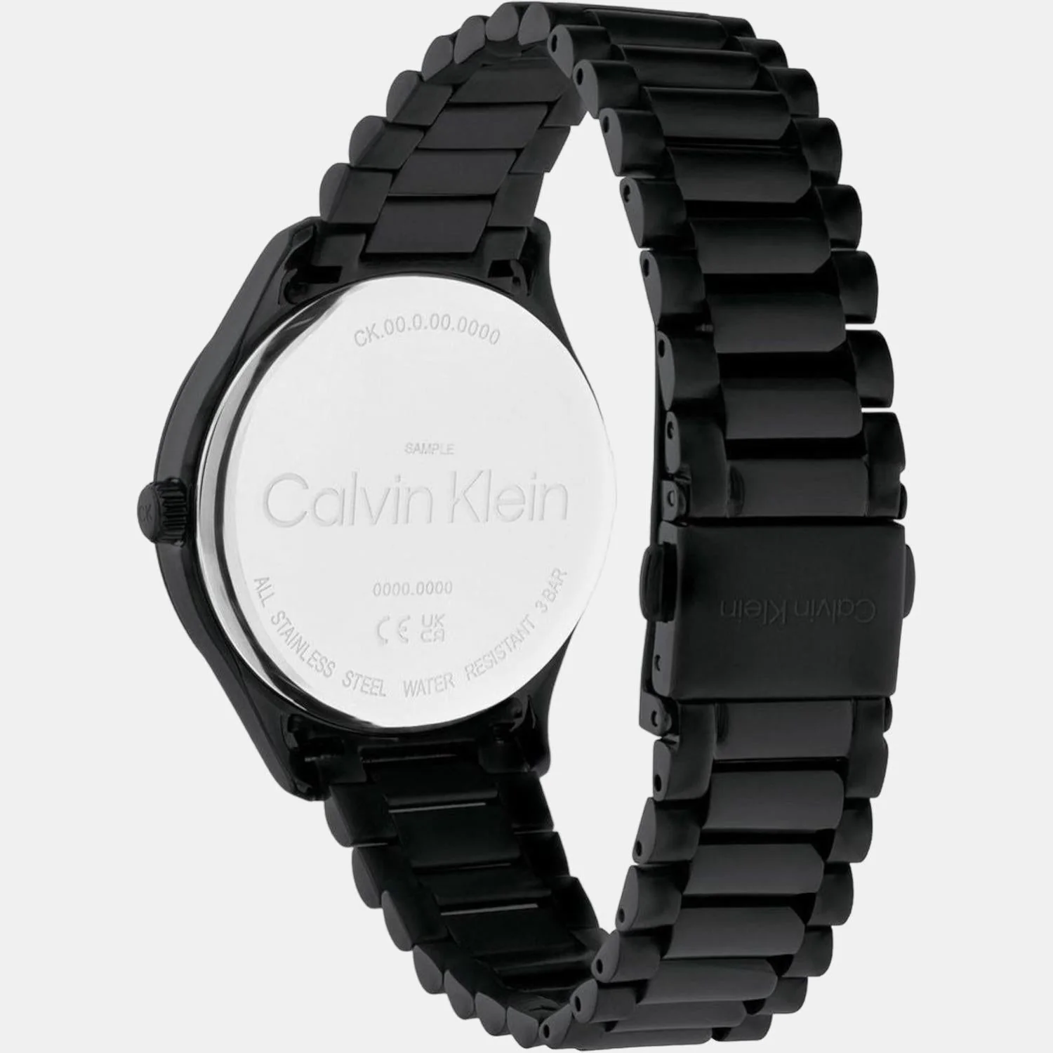 Ck Iconic Unisex Quartz Black Dial Analog Stainless Steel Watch 25200170 - Image 3