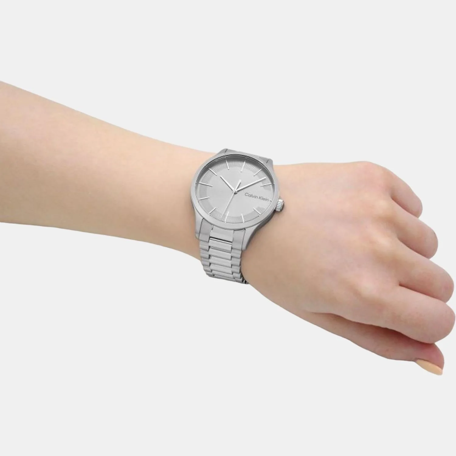 Ck Iconic Unisex Quartz Grey Dial Analog Stainless Steel Watch 25200036 - Image 8