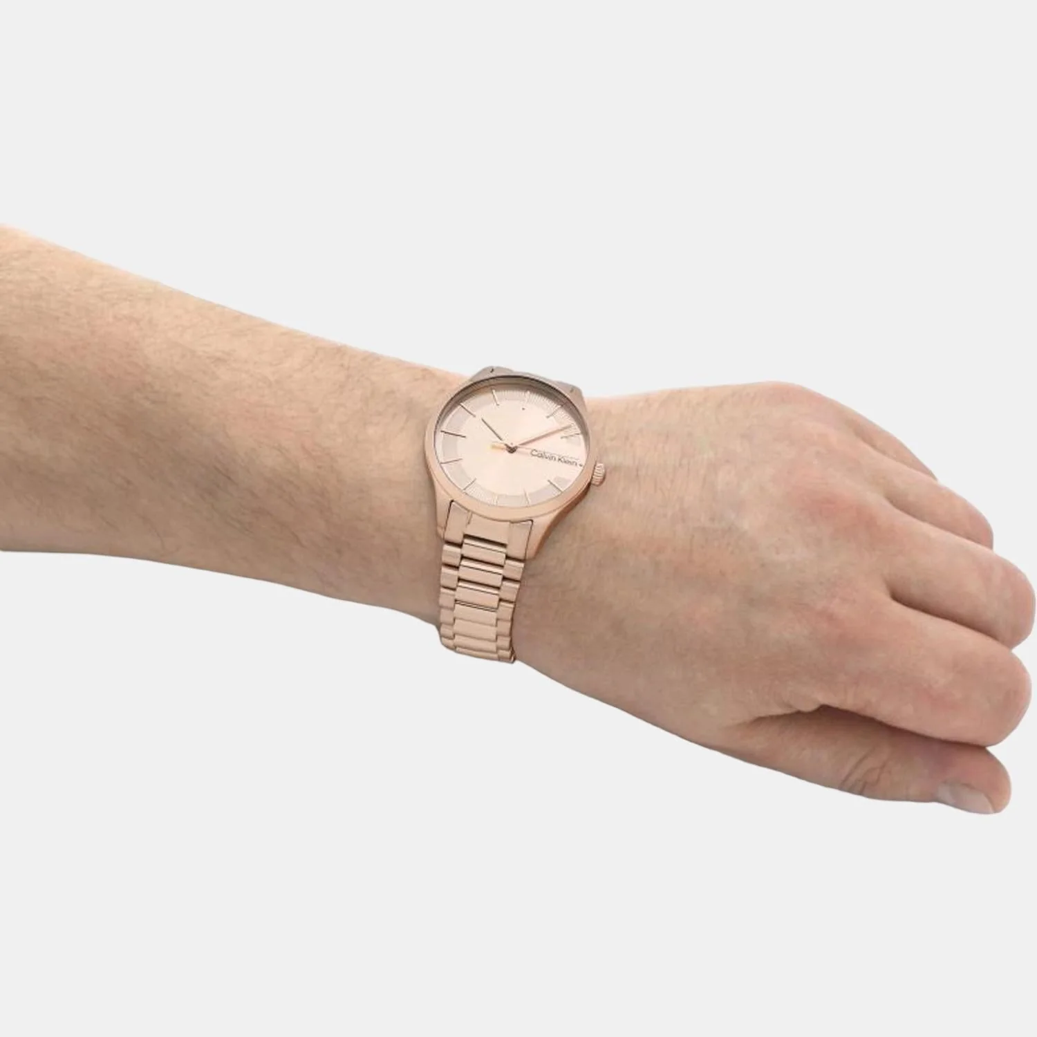 Ck Iconic Unisex Quartz Rose Gold Dial Analog Stainless Steel Watch 25200042 - Image 7