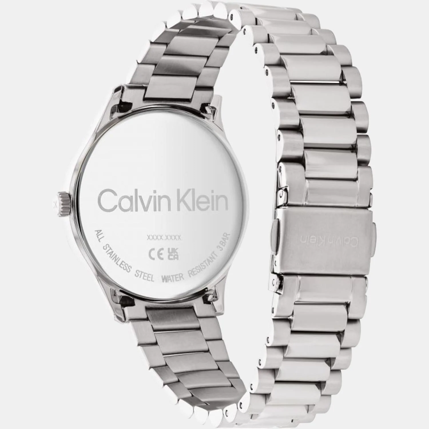 Ck Iconic Unisex Quartz Silver Dial Analog Stainless Steel Watch 25200041 - Image 2