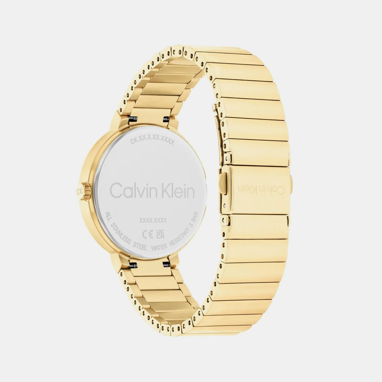 Create Women Quartz Gold Dial Multi-Function Stainless Steel Watch 25100030 - Image 3