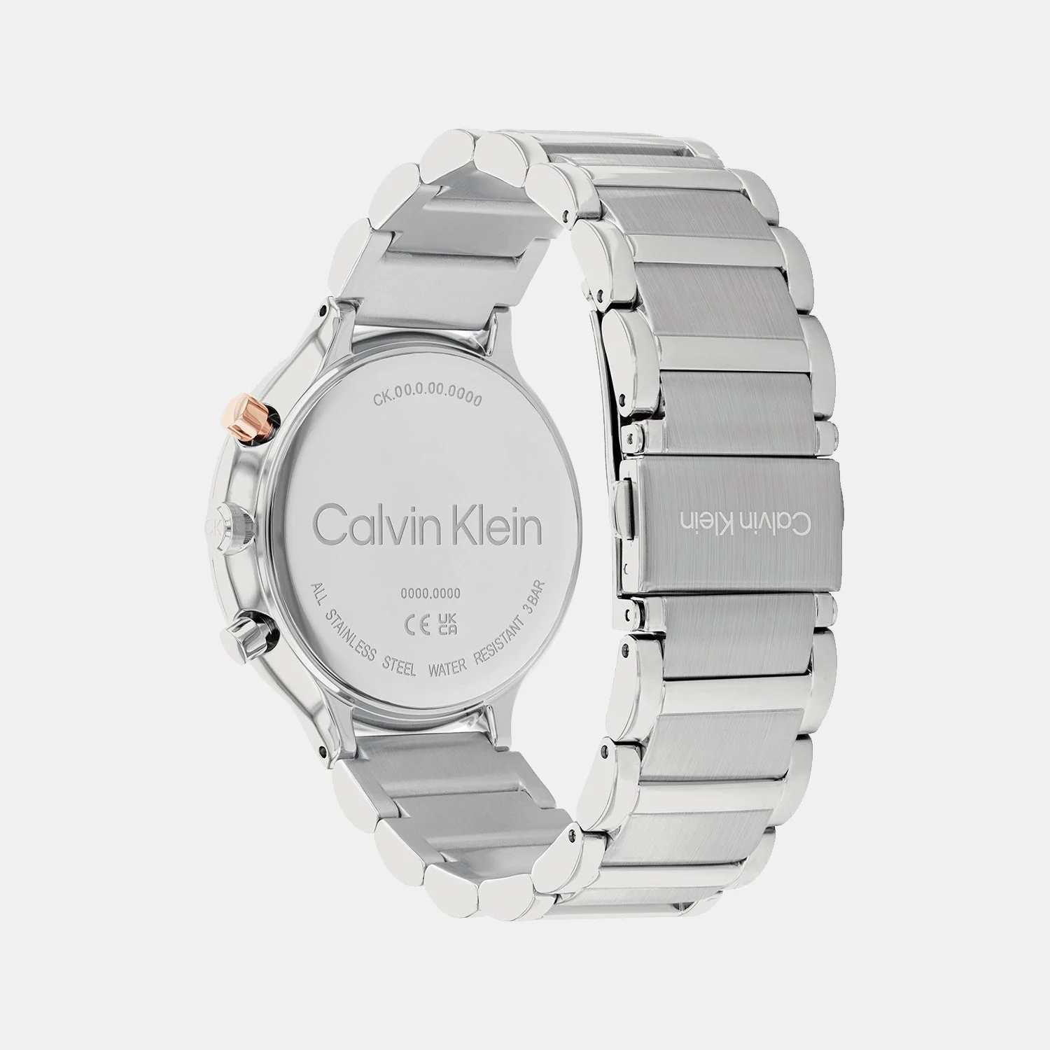 Energize Women Quartz White Dial Chronograph Stainless Steel Watch 25200238 - Image 3