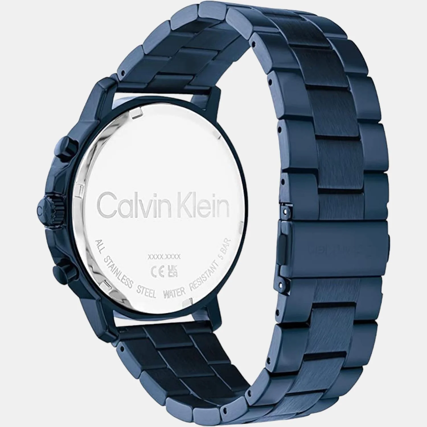 Gauge Sport Men Quartz Blue Dial Chronograph Stainless Steel Watch 25200068 - Image 3
