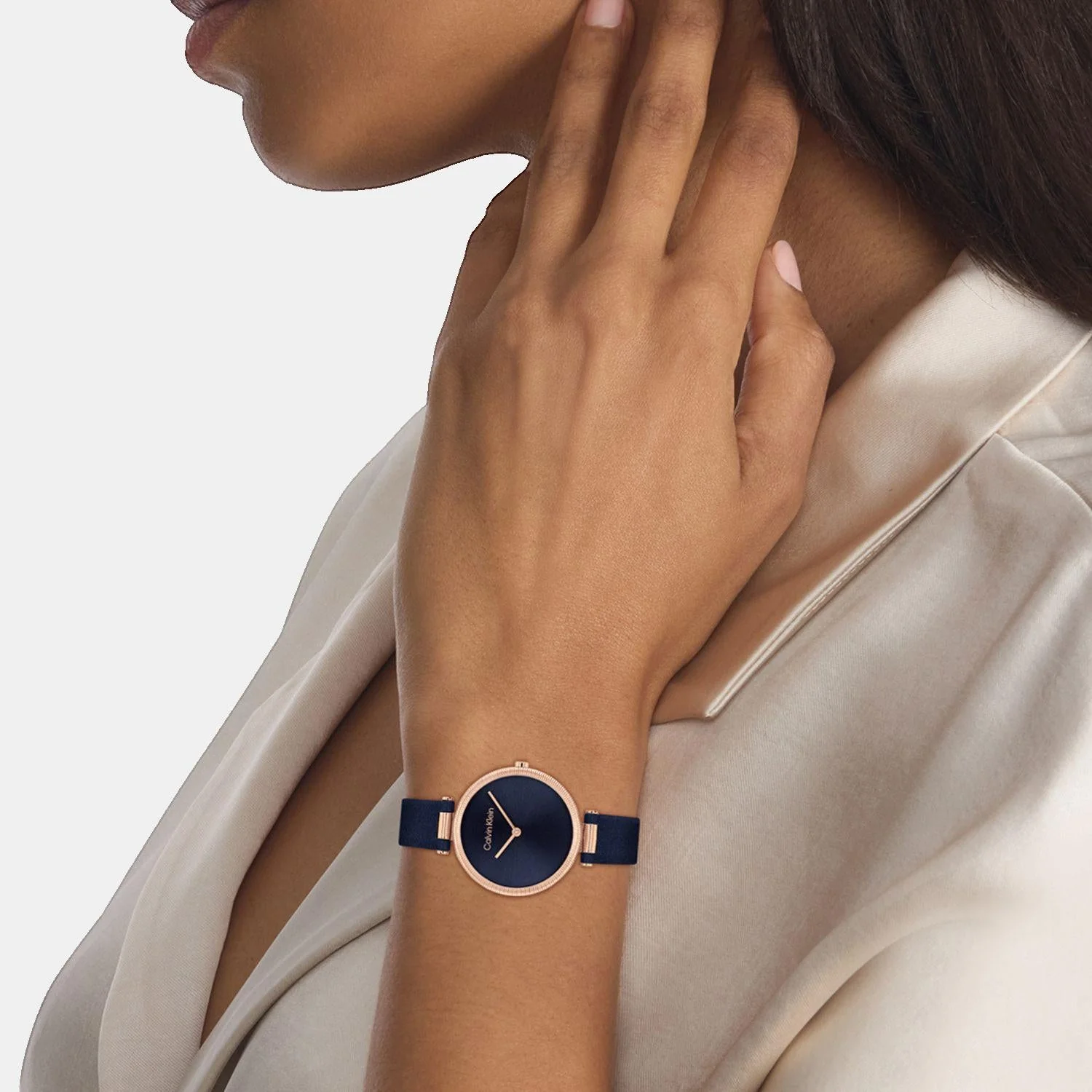 Gleam Women Quartz Blue Dial Analog Leather Watch 25100041 - Image 4