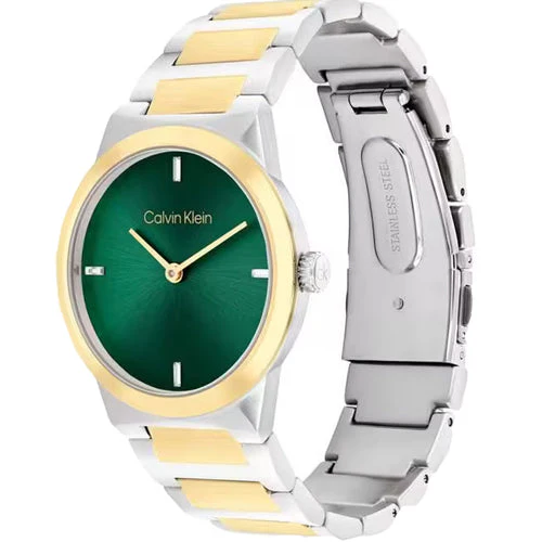 Calvin Klein Linear Elegance Green Dial Women 32mm 25100087 - Image 2