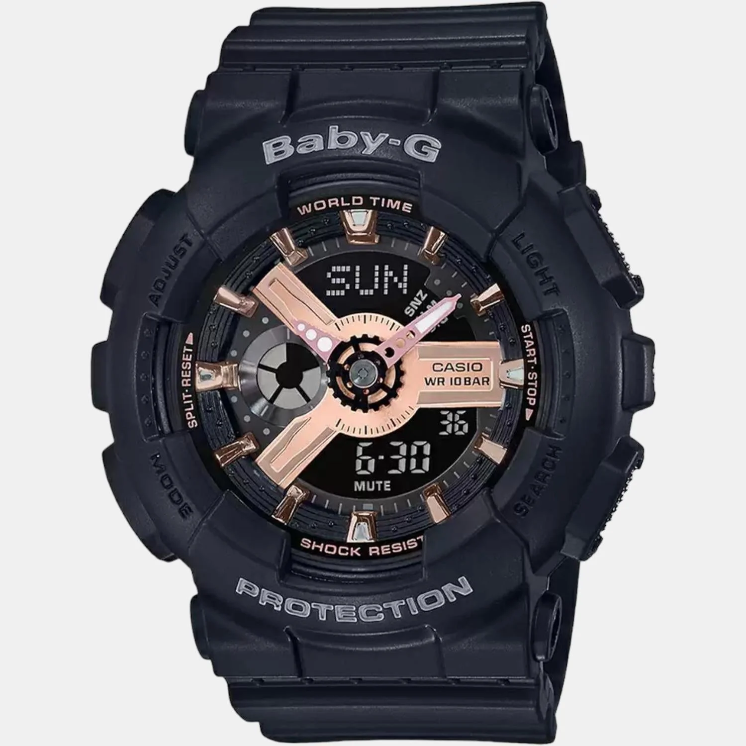 Baby-G Women Quartz Black Dial Analog-Digital Resin Watch BX157 - Image 3