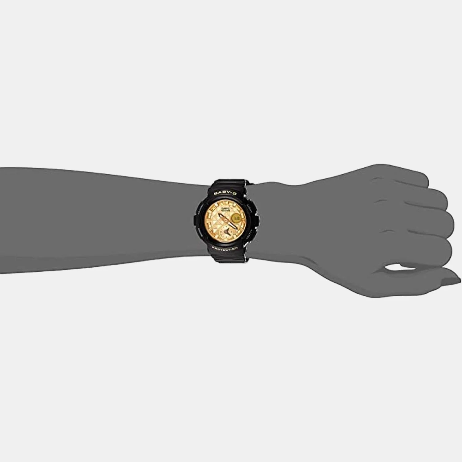 Baby-G Women Quartz Gold Dial Analog-Digital Resin Watch B181 - Image 4