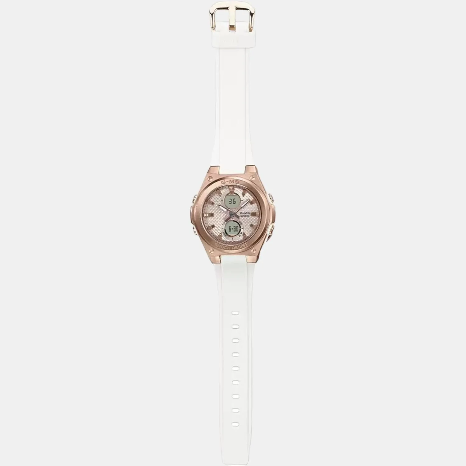 Baby-G Women Quartz Rose Gold Dial Analog-Digital Resin Watch B214 - Image 7