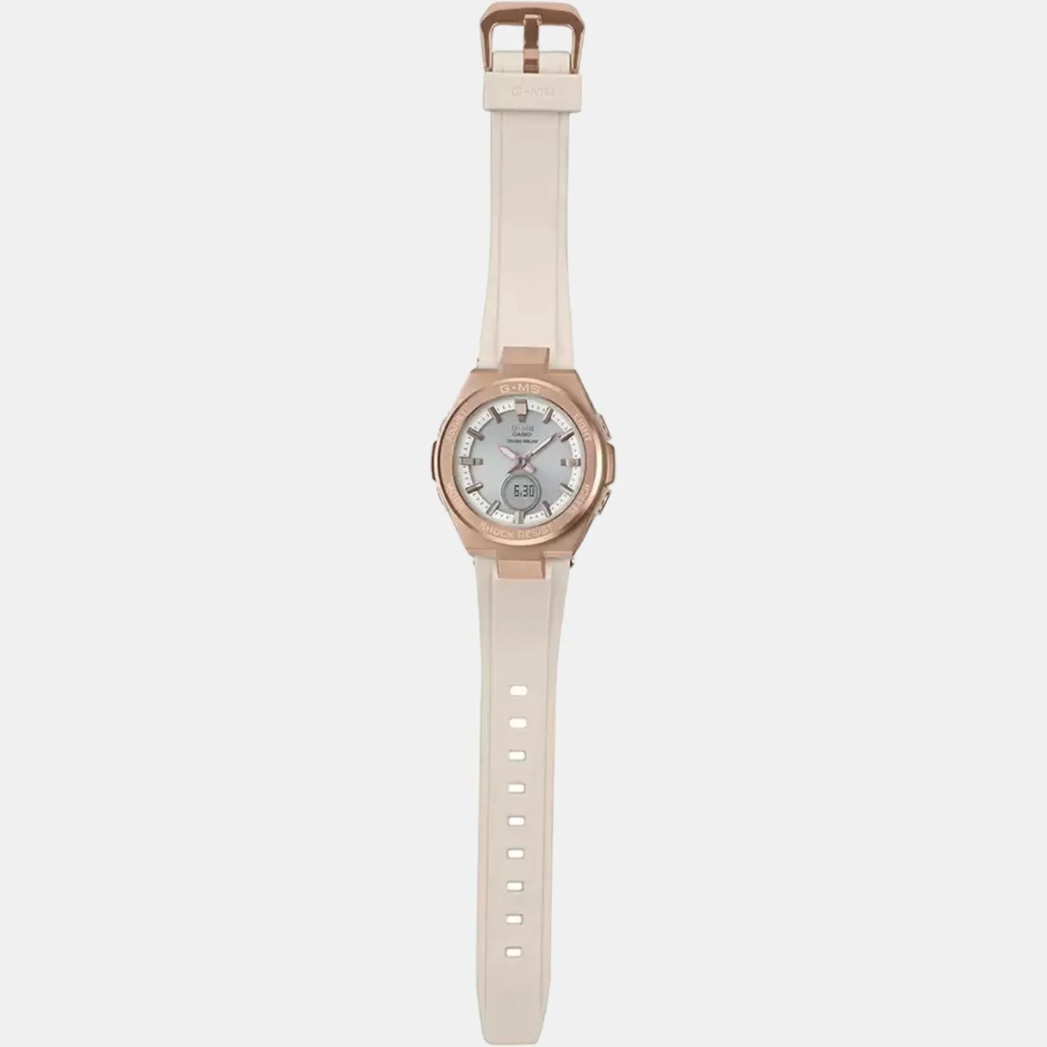 Baby-G Women Quartz Rose Gold Dial Analog-Digital Resin Watch B216 - Image 6