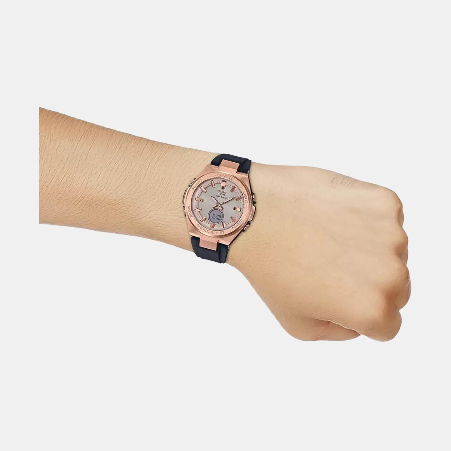 Baby-G Women Quartz Rose Gold Dial Analog-Digital Resin Watch BX130 - Image 7