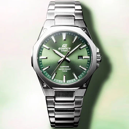 Casio Edifice 3-Hand Analog Green Dial Men 39.9mm ED603 EFR-S108D-3AV - Image 3