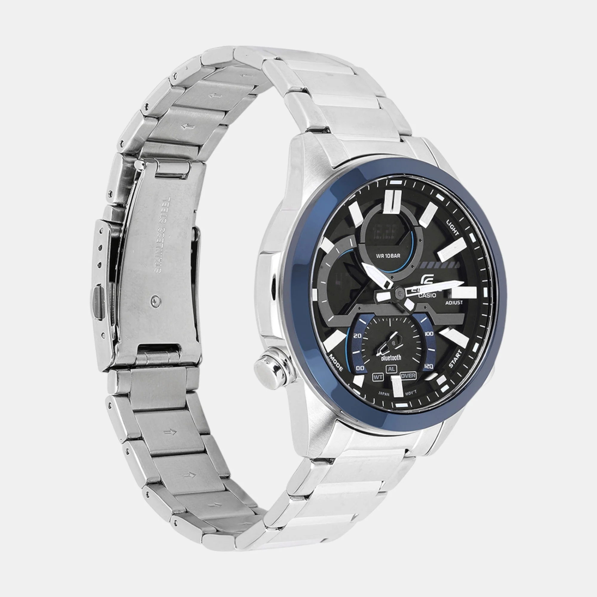 Edifice Men Quartz Black Dial Analog-Digital Resin Watch ED606 - Image 3