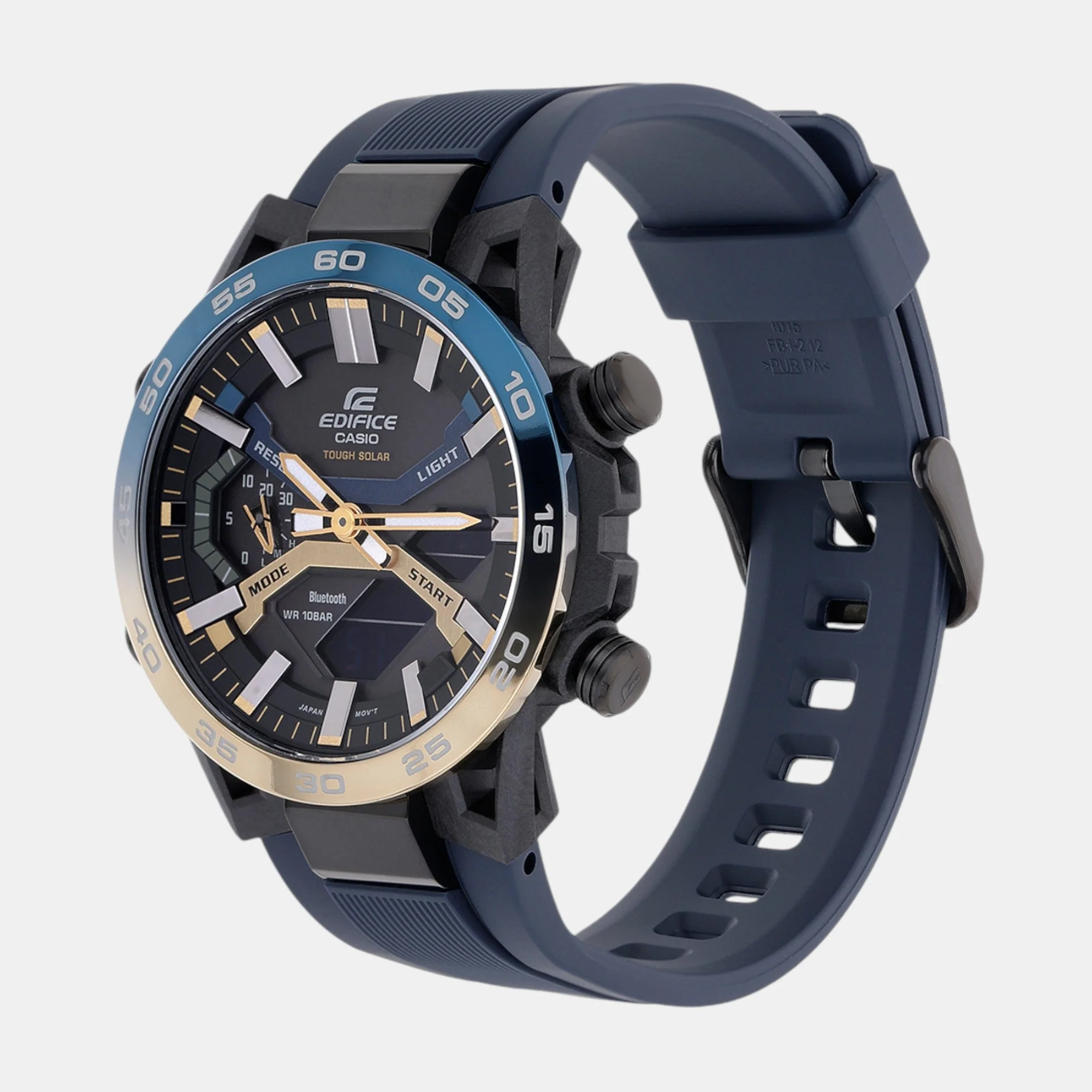 Edifice Men Quartz Black Dial Analog-Digital Resin Watch ED610 - Image 3