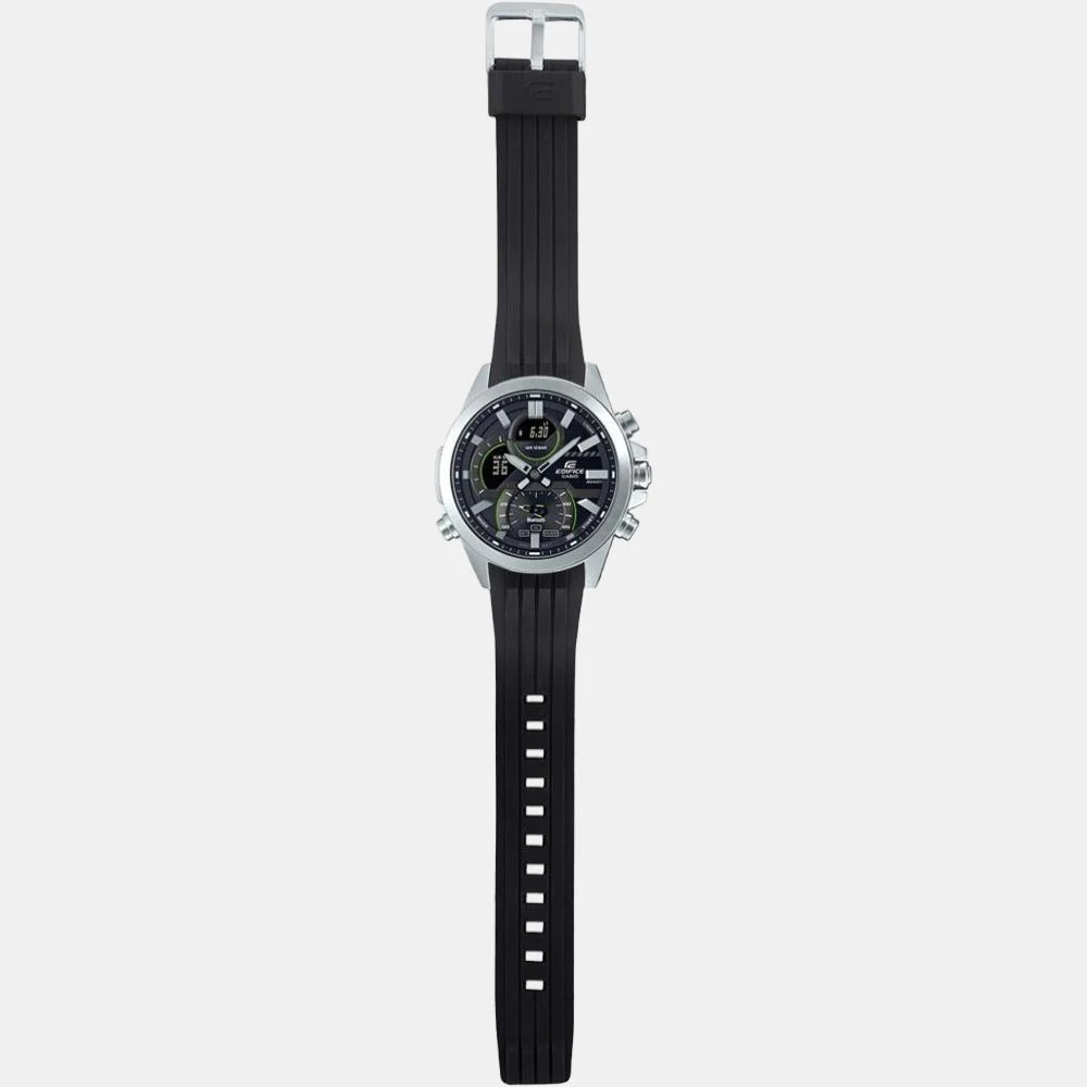 Edifice Men Quartz Black Dial Analog-Digital Resin Watch EX548 - Image 5