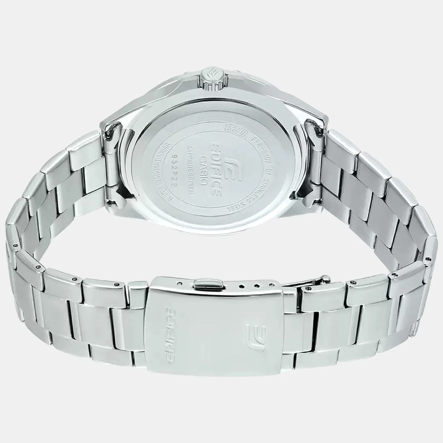 Edifice Men Quartz Black Dial Analog Stainless Steel Watch EX509 - Image 5