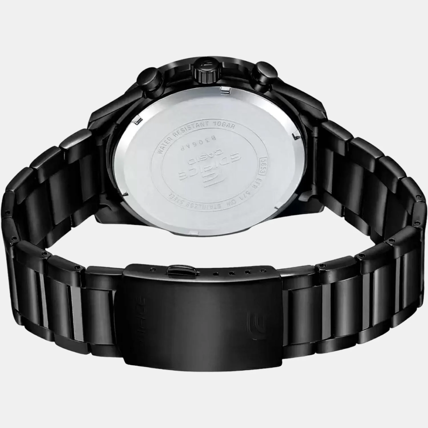 Edifice Men Quartz Black Dial Chronograph Stainless Steel Watch Ed515 - Image 5