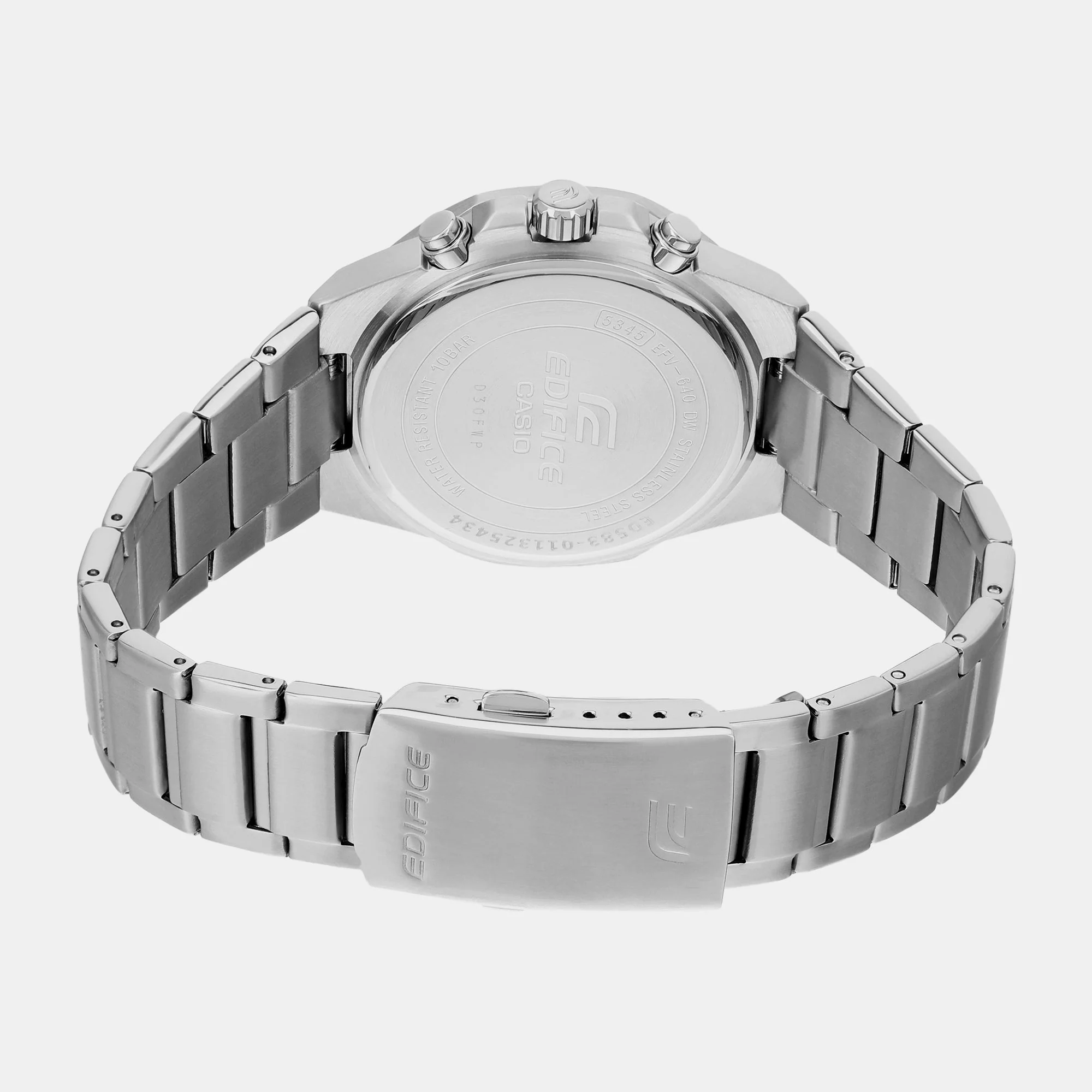 Edifice Men Quartz Black Dial Chronograph Stainless Steel Watch ED583 - Image 6