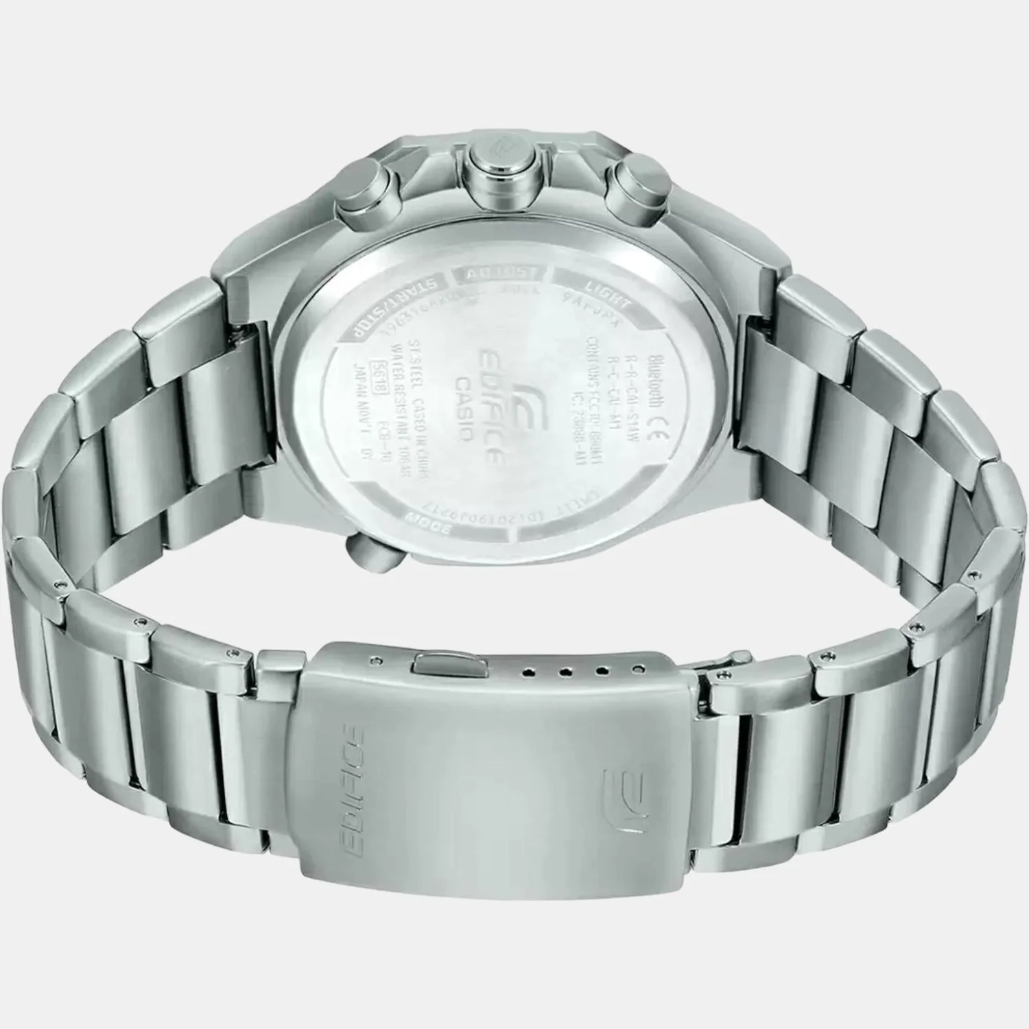 Edifice Men Quartz Blue Dial Chronograph Stainless Steel Watch ED492 - Image 5