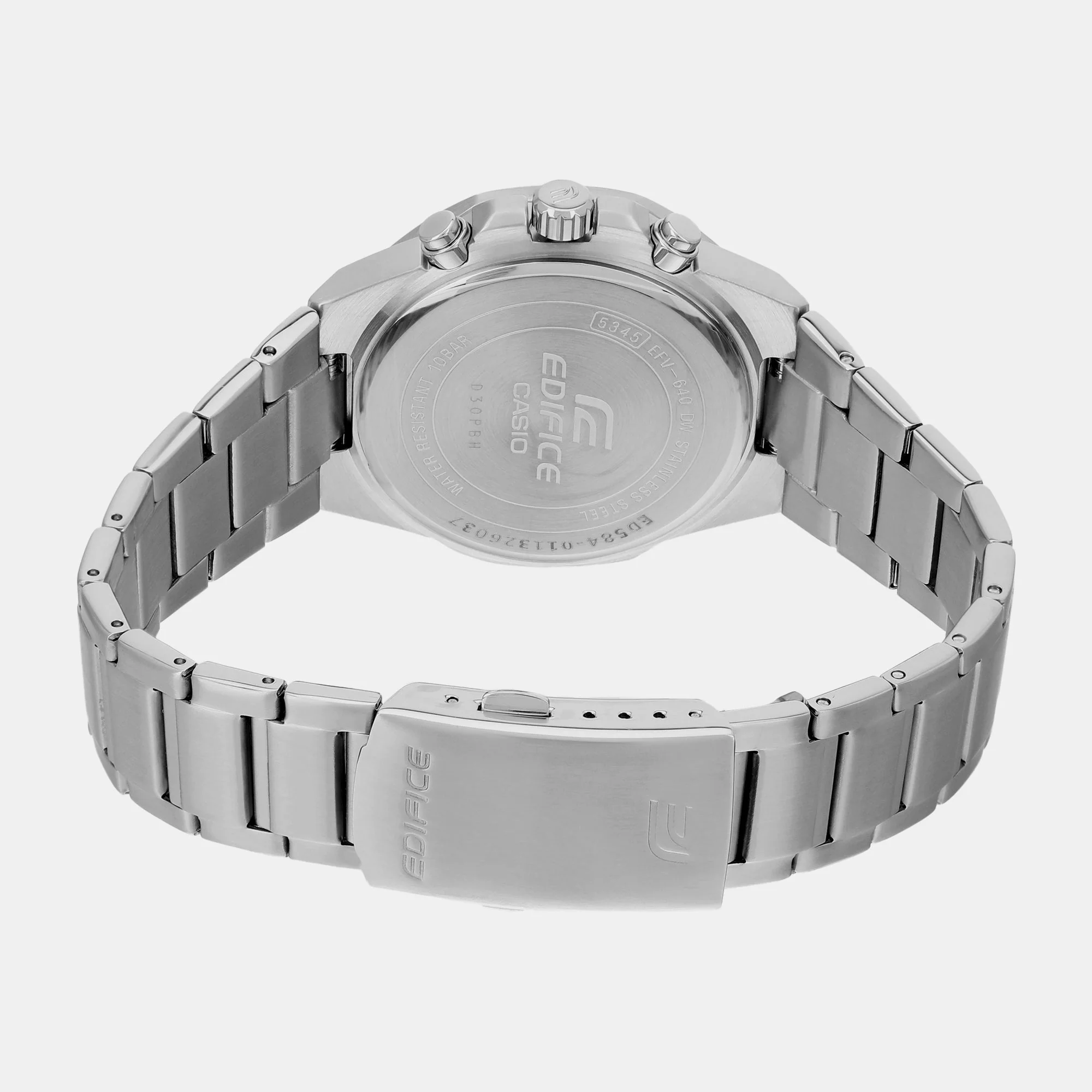 Edifice Men Quartz Blue Dial Chronograph Stainless Steel Watch ED584 - Image 6