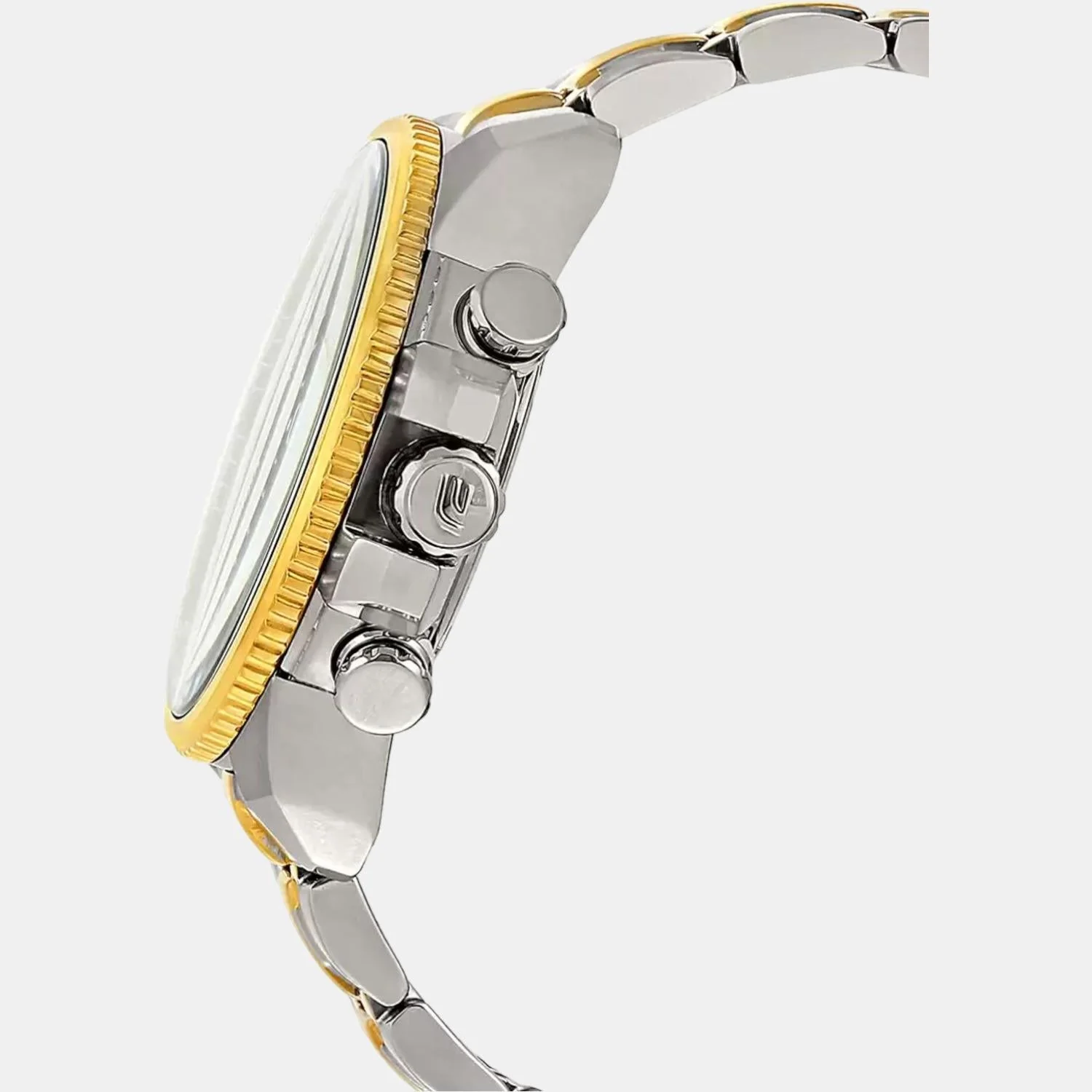 Edifice Men Quartz Gold Dial Chronograph Stainless Steel Watch ED439 - Image 3
