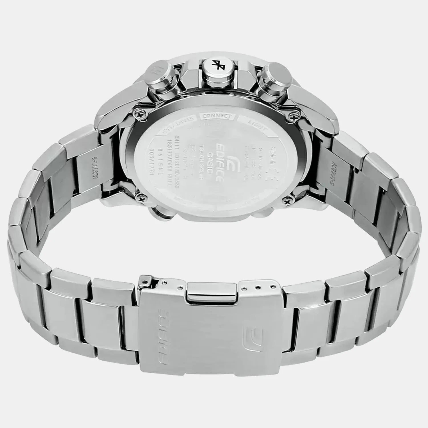 Edifice Men Quartz Two Tone Dial Analog-Digital Stainless Steel Watch EX450 - Image 2