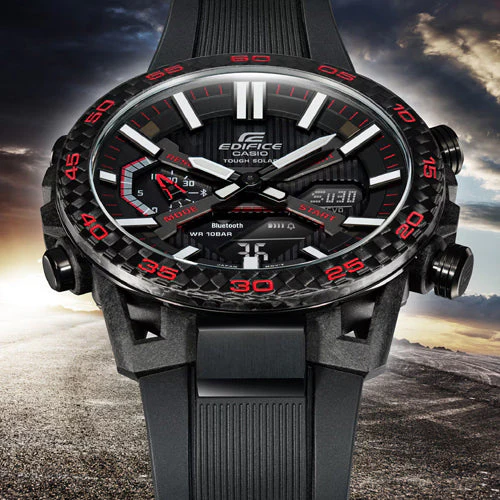 Casio Edifice Sospensione Black Dial Men 47.8mm ED563 ECB-2000PB-1A - Image 4