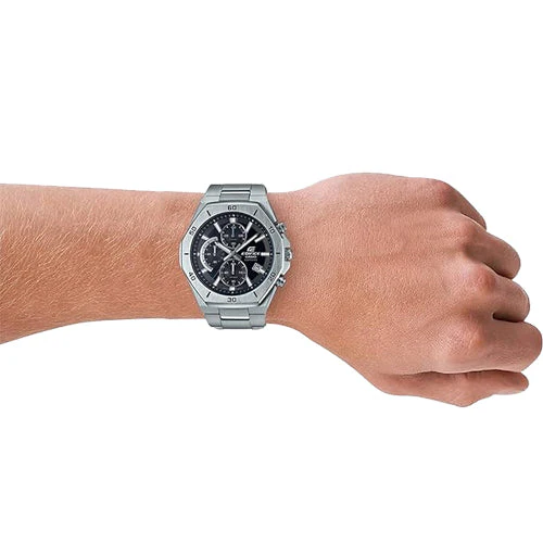 Casio Edifice Standard Chronograph Black Dial Men 45.8mm EX550 EFB-680D-1AV - Image 2