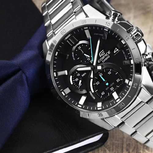Casio Edifice Standard Chronograph Black Dial Men 47.1mm ED512 EFR-571D-1AV - Image 3