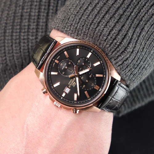 Casio Edifice Standard Chronograph Brown Dial Men 43.8mm ED665 EFV-610ECL-1A - Image 2