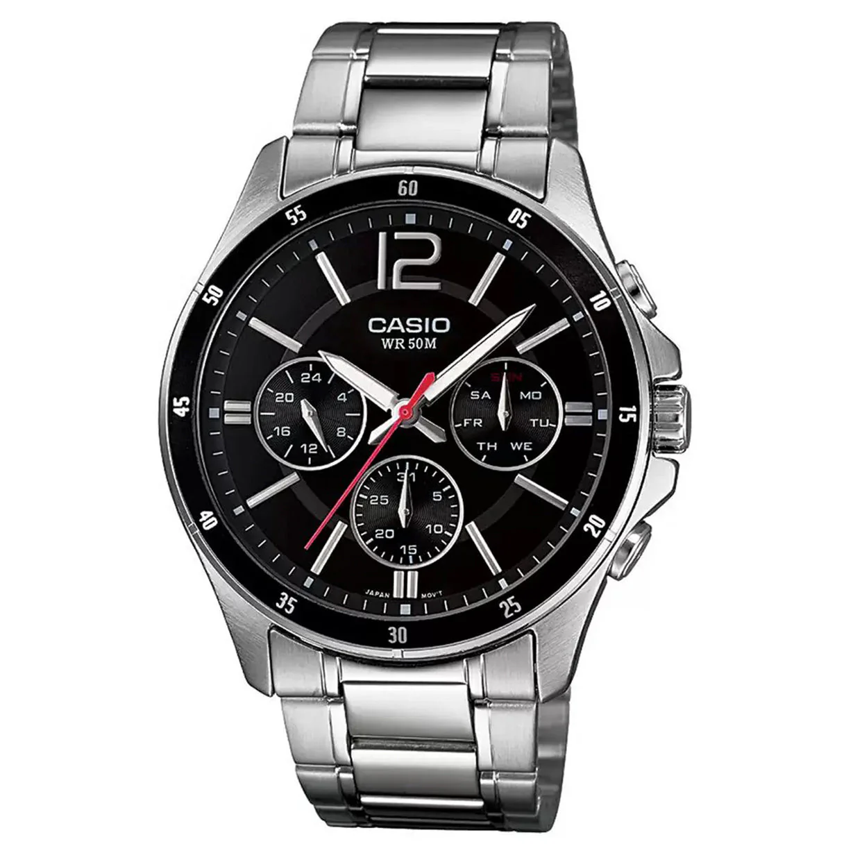 Casio Enticer Black Dial Men 43.5mm - Image 4