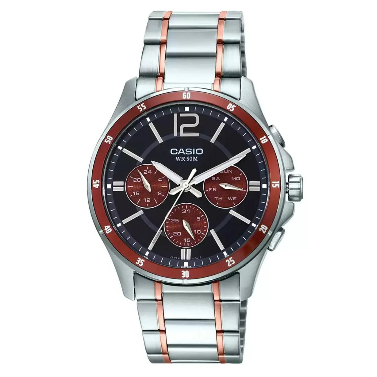 Casio Enticer Brown Dial Men 43.5mm - Image 4