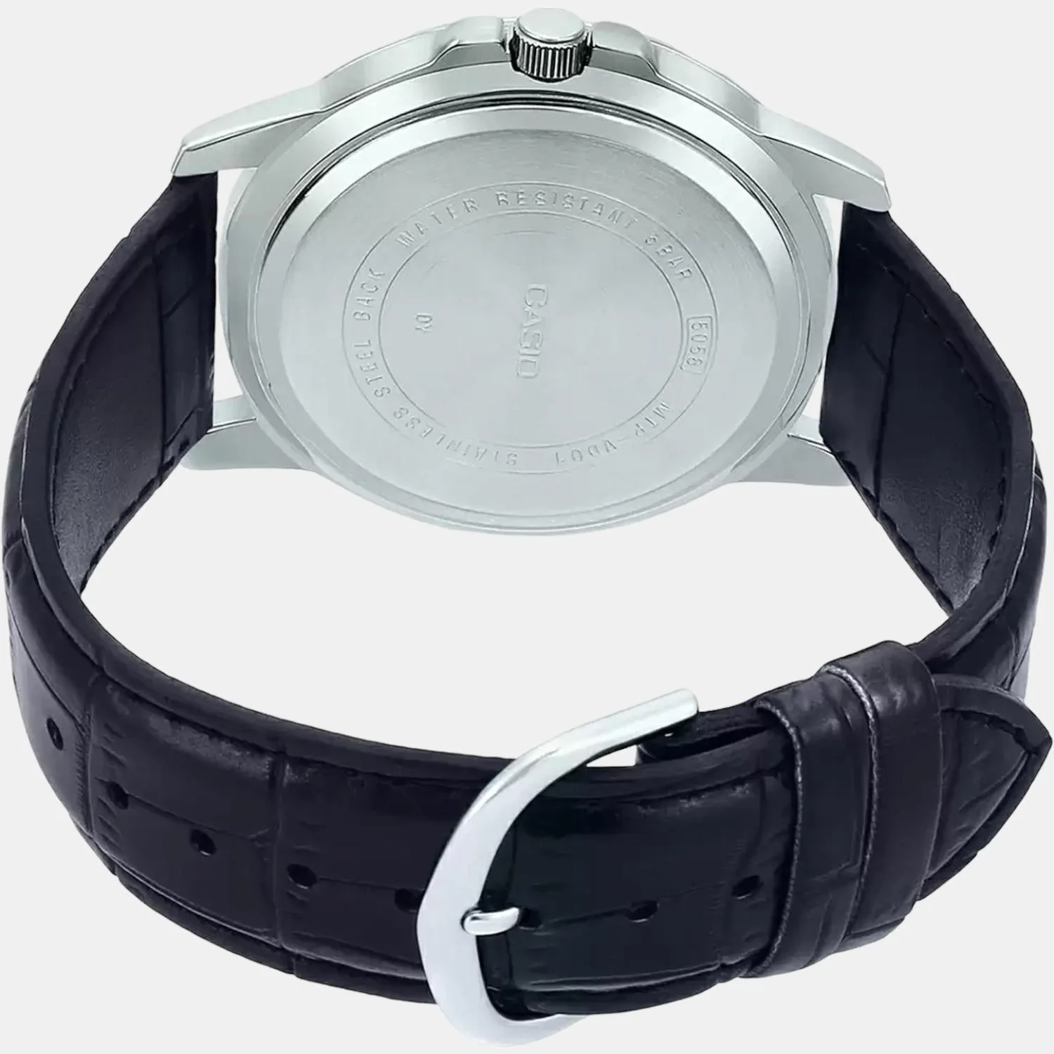 Enticer Men Quartz Black Dial Analog Leather Watch A1371 - Image 5