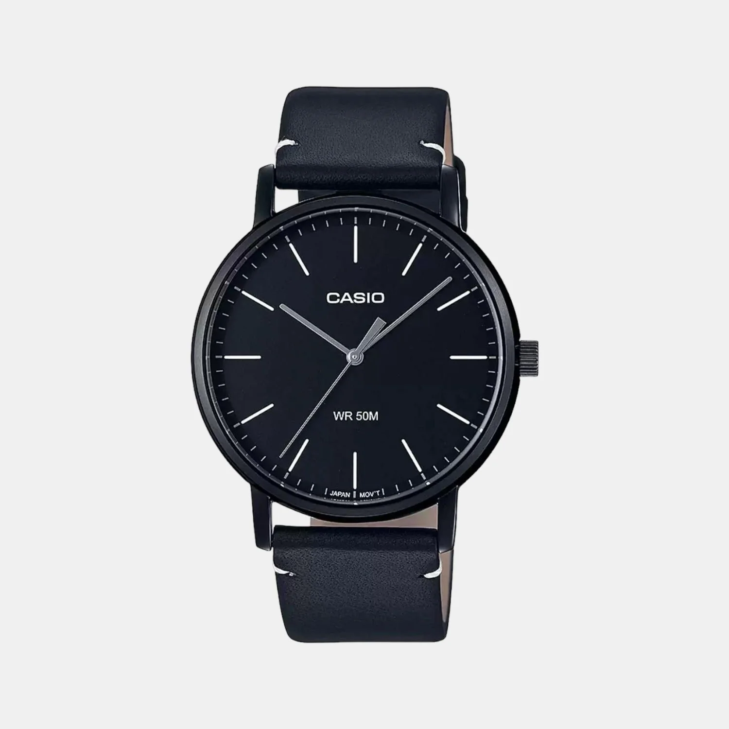 Enticer Men Quartz Black Dial Analog Leather Watch A1834