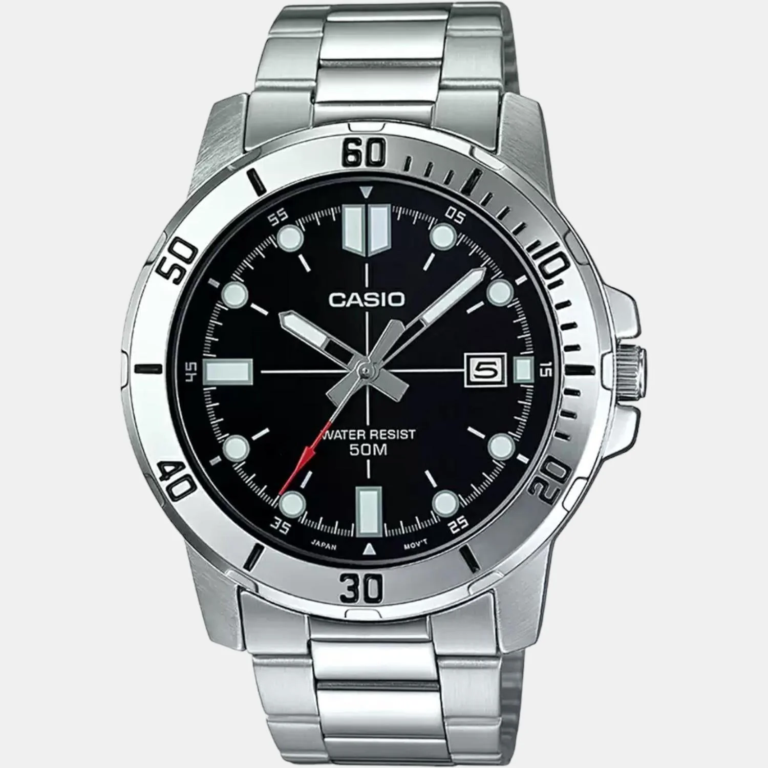 Enticer Men Quartz Black Dial Analog Stainless Steel Watch A1362 - Image 2