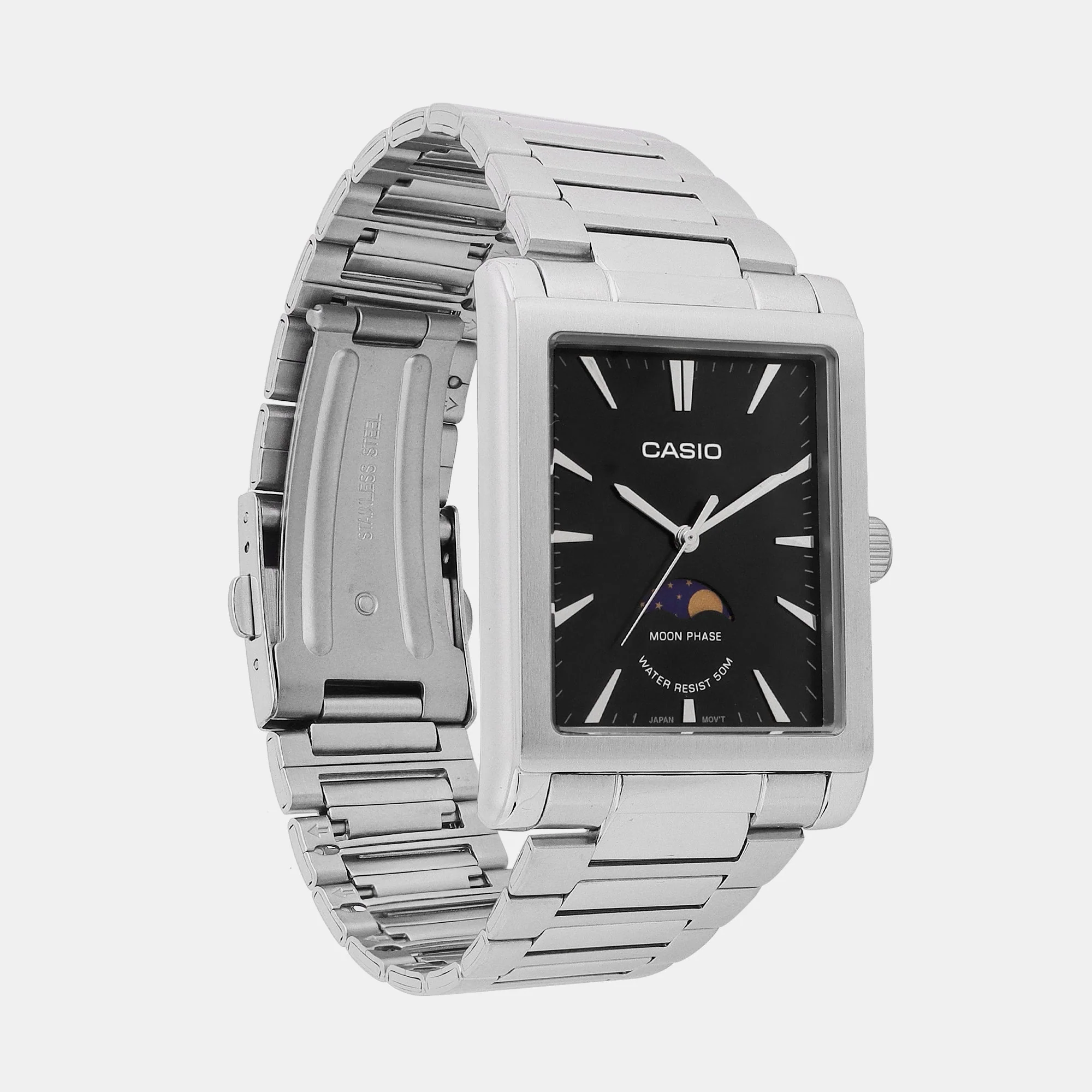 Enticer Men Quartz Black Dial Analog Stainless Steel Watch A2170 - Image 3